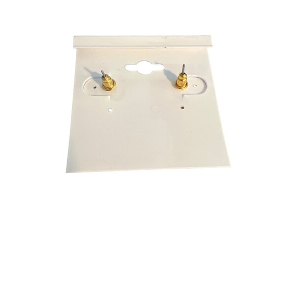 Southern Style Toucan Flamingo Earrings Gold Tone Enamel Rhinestones 7/8" NEW - Picture 4 of 4